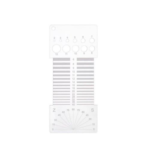 Yarn thickness ruler - yarn,