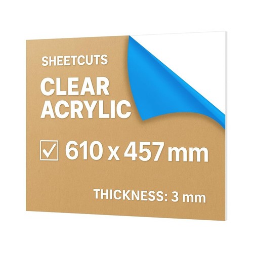 3mm 610mm 457mm clear - 3mm,