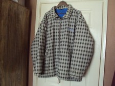 mens o'neill Jacket Grey Check XL pit to pit 29.5 inch