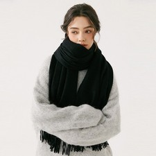 Cashmere Blend Scarf Women Plaid Shawl Winter Warm Long Soft Wool Wrap Pashmina