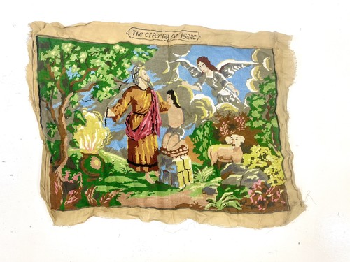 Vintage needlepoint tapestry - vintage,