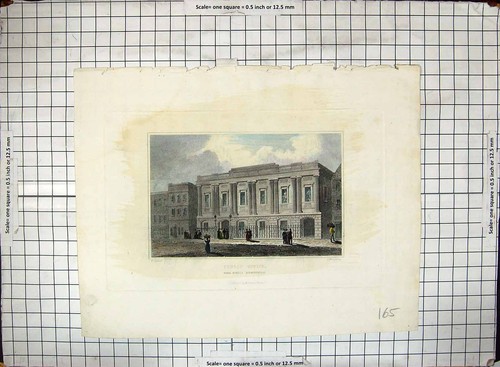 Antique old print - old,