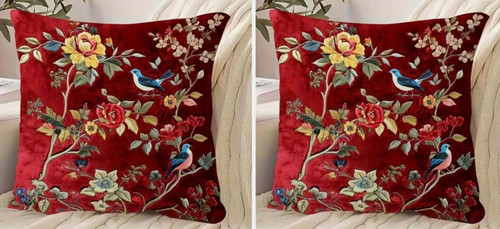 Set printed plush red - set,