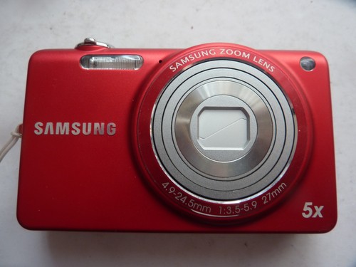 Red samsung digital camera - red,