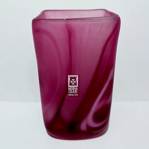 Rare mdina purple - vase, glass