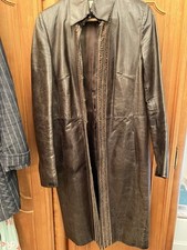 Karen Millen, Beautiful Brown Real Leather Long Boho Jacket 