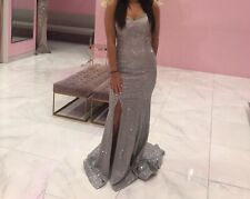 Brand New Silver Evening Ball Gown/Prom Dress (Never Worn Other Than For Photos)