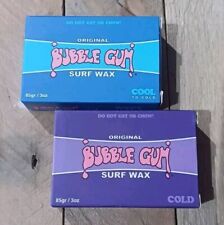 2x Bars of Bubblegum Surf Wax. Surfboard Longboard. Not Sex Wax. Cool/ Cold