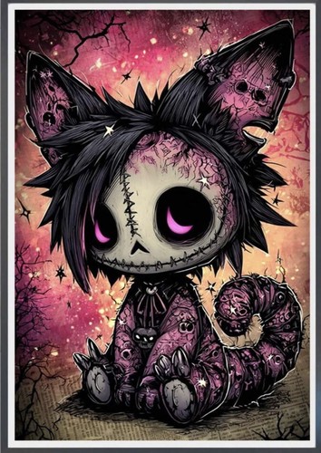 Punk cat rag - cat, doll
