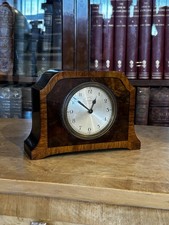 Art Deco Inlaid Walnut Mantle