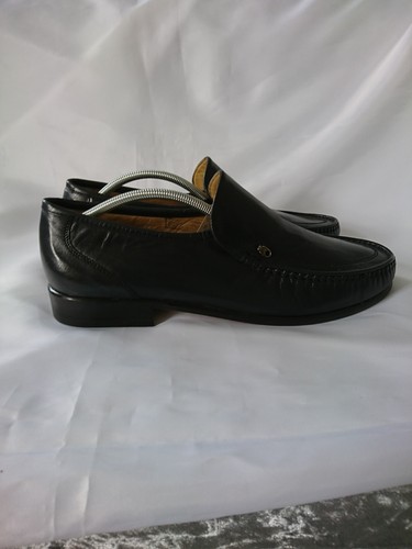 Vtg loake sons black - loake&sons, leather