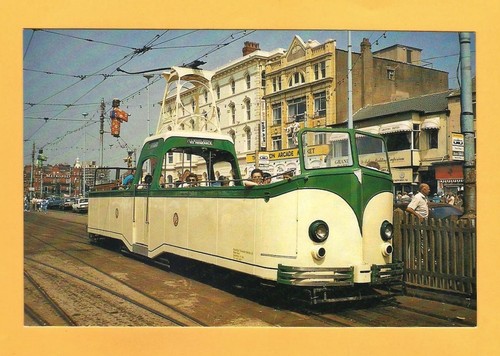 Ltp tram postcard blackpool - ltp, ~