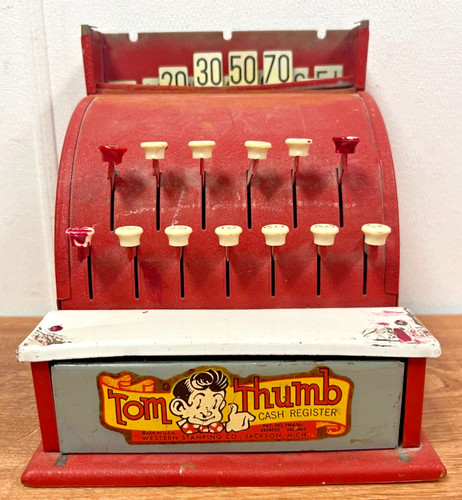 Tom thumb toy cash register - toy,