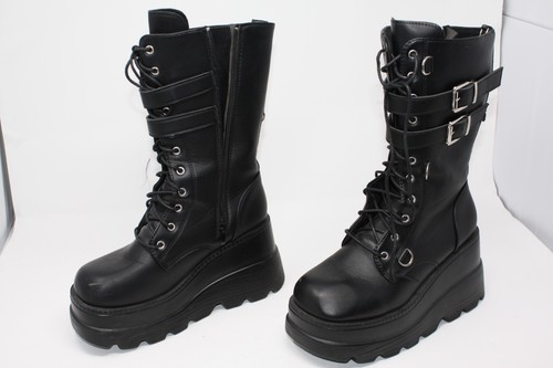 Goth platform ankle boots - ankle,