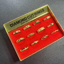 22k Gold Plated Rings Size 7