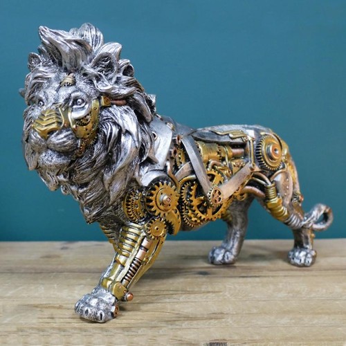 Steampunk lion ornament - steampunk,
