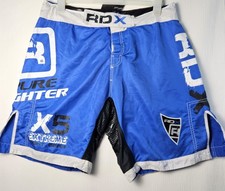 RDX MMA Fight Shorts Blue X5