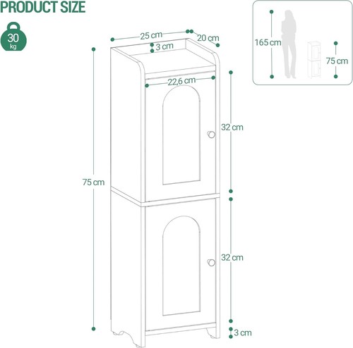 White freestanding tall - freestanding,