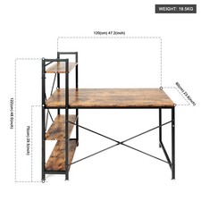 Computer Desk Laptop Pc Study Table Home Office Desk Furniture Workstation Table