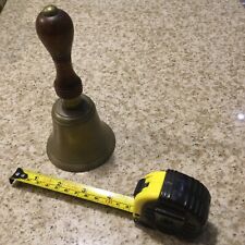 vintage antique hand  School bell , Or Use As A prop, Use In A Pub , Used Item