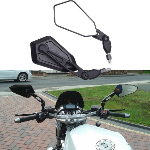 Black motorcycle rearview - motorcycle, side