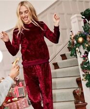 Avon Red Velour Straight Leg