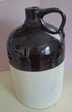 Old brown beige crock - brown,