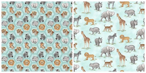 Baby safari fabric - safari, cotton