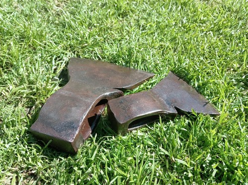 Vintage forged british axe - forged,
