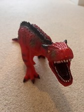 Large Carnotaurus Toy Dinosaur Figure - Ankyl - Recur - Soft Rubber - 2015