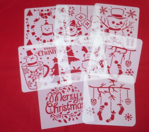 Set plastic stencils - plastic,