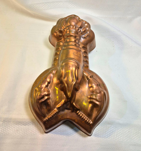 Vintage copper metal lobster - vintage,