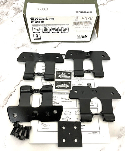Exodus roof bar fitting kit - bar,