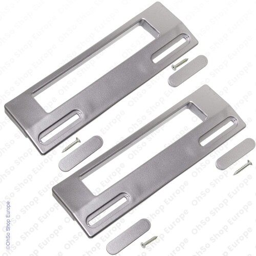 Universal silver door handle - silver,