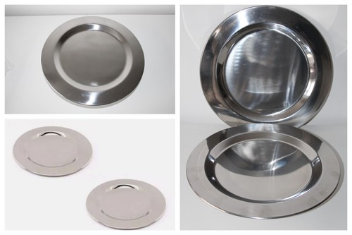 Stainless steel silver charger - stainless,