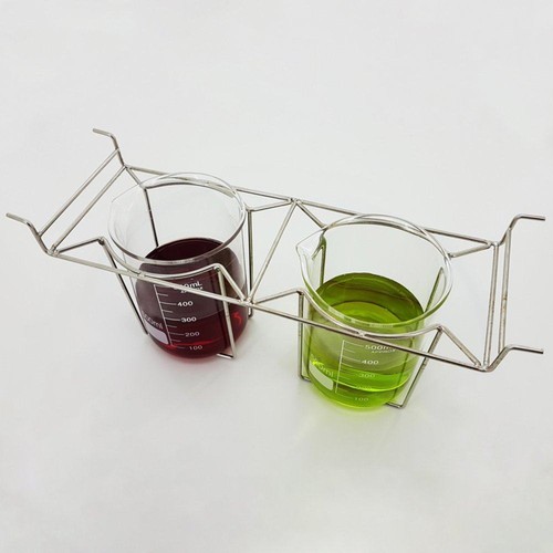 Beaker rack 500ml - 2x, beakers