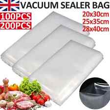 100Pcs Vacuum Sealer Food Saver Bags Storage Textured Pouches Seal Embossed Vac