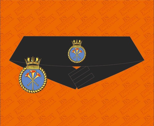 Hms illustrious embroidered - hms,