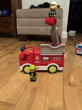Happyland Fire Engine And Two Characters Good Condition