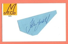 JOHN GOLDTHORP MOTHERWELL FC 1967-76 EX GREENOCK MORTON ORIGINAL AUTOGRAPH CARD