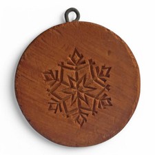 COOKIE BISCUIT MOLD STAMP PRESS MOULD SNOWFLAKE ANIS PARADIES SPRINGERLE AP1015