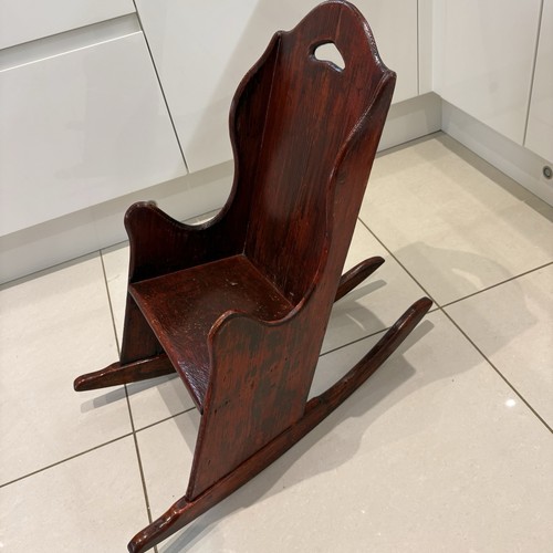 Rare antique child wooden - child’s,