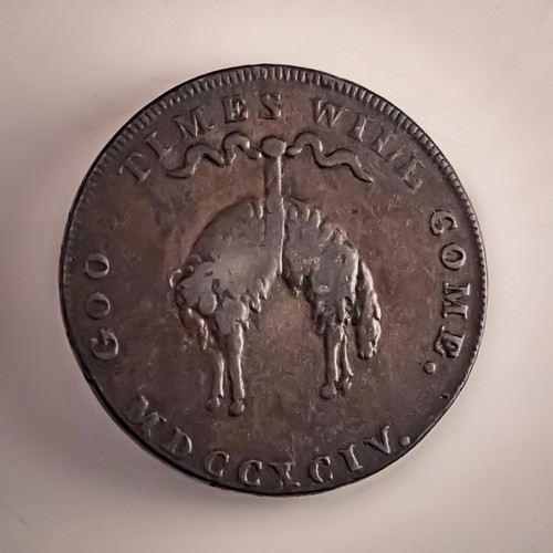 1794 norwich halfpenny token - 1794,