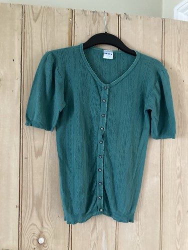 Brora short sleeved cardigan - short,