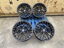 19" inch BMW 3/4 Series Multi Spoke 827M STYLE Gloss Black Alloy Wheels (x4) 
