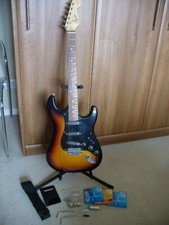 Fender Squier Affinity Stratocaster Guitar Custom Humbucker Pickups +Accessories