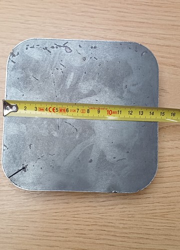 Mild steel laser - cut, plates