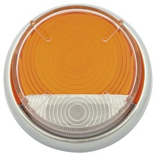 Side Lens with Rim Amber /