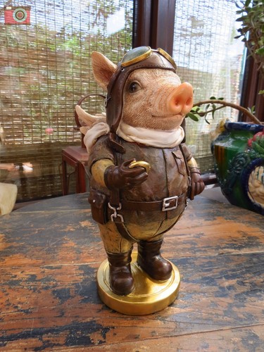 Flying pig pilot - pig, pilot,