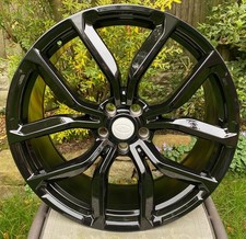 22" Range Rover Sport L320 L494 Gloss Black SVR2020 Design 9.5J/Alloy wheels X4